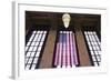 Us Flag Hanging in the Union Railroad Station, Omaha, Nebraska, USA-Walter Bibikow-Framed Photographic Print