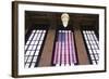 Us Flag Hanging in the Union Railroad Station, Omaha, Nebraska, USA-Walter Bibikow-Framed Photographic Print