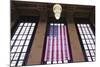 Us Flag Hanging in the Union Railroad Station, Omaha, Nebraska, USA-Walter Bibikow-Mounted Photographic Print