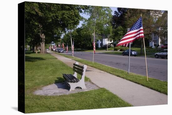 US Flag on Memorial Day, Concord, MA-Joseph Sohm-Stretched Canvas