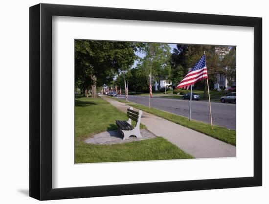 US Flag on Memorial Day, Concord, MA-Joseph Sohm-Framed Premium Photographic Print