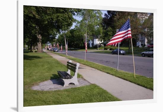 US Flag on Memorial Day, Concord, MA-Joseph Sohm-Framed Photographic Print