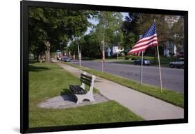 US Flag on Memorial Day, Concord, MA-Joseph Sohm-Framed Photographic Print