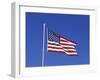 US Flag Reflection, Long Beach, Washington, USA-null-Framed Photographic Print