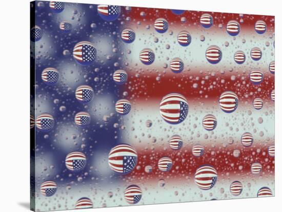 US Flag Reflection, Washington, USA-Jamie & Judy Wild-Stretched Canvas