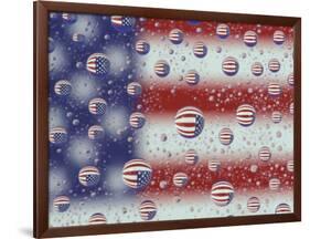 US Flag Reflection, Washington, USA-Jamie & Judy Wild-Framed Photographic Print