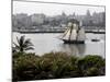 US-Flagged Vessel Amistad Nears the Port of Havana-null-Mounted Photographic Print