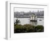 US-Flagged Vessel Amistad Nears the Port of Havana-null-Framed Photographic Print