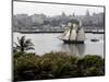 US-Flagged Vessel Amistad Nears the Port of Havana-null-Mounted Photographic Print