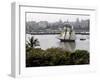 US-Flagged Vessel Amistad Nears the Port of Havana-null-Framed Photographic Print