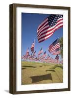 US Flags for 9/11 Memorial-Joseph Sohm-Framed Photographic Print