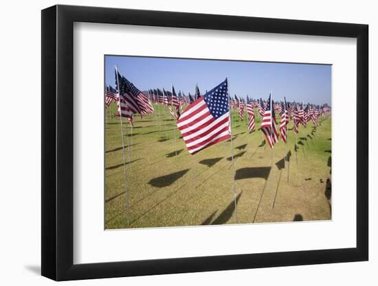 US Flags for 9/11 Memorial-Joseph Sohm-Framed Photographic Print