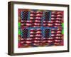 US Flags-Howie Green-Framed Giclee Print