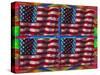 US Flags-Howie Green-Stretched Canvas