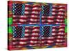 US Flags-Howie Green-Stretched Canvas