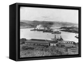 US Fleet in Panama Canal-null-Framed Stretched Canvas