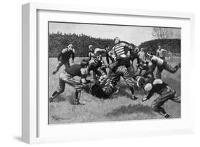 US Football Match 1903-Georges Scott-Framed Art Print