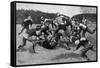 US Football Match 1903-Georges Scott-Framed Stretched Canvas