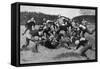 US Football Match 1903-Georges Scott-Framed Stretched Canvas