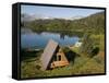 Us Forest Service Cabin, Shrode Lake, Prince William Sound, Alaska, USA-null-Framed Stretched Canvas