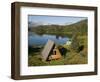 Us Forest Service Cabin, Shrode Lake, Prince William Sound, Alaska, USA-null-Framed Photographic Print