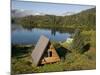 Us Forest Service Cabin, Shrode Lake, Prince William Sound, Alaska, USA-null-Mounted Photographic Print