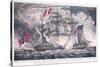 Us Frigate 'Constellation' Captures the 'L'Insurgente' in the West Indies at the Battle of Basseter-null-Stretched Canvas