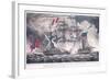 Us Frigate 'Constellation' Captures the 'L'Insurgente' in the West Indies at the Battle of Basseter-null-Framed Giclee Print