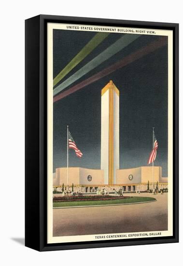 Us Government Building, Texas Centennial-null-Framed Stretched Canvas