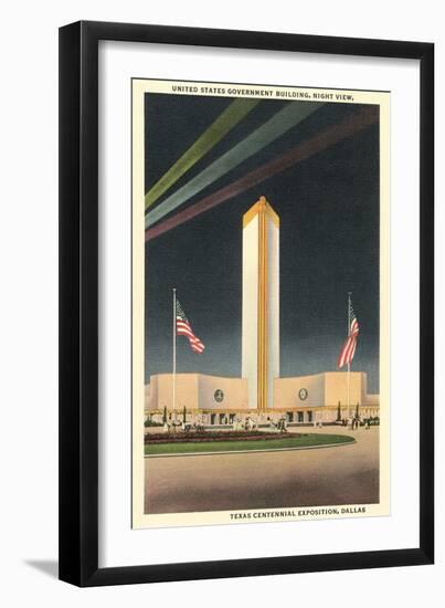 Us Government Building, Texas Centennial-null-Framed Art Print