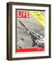 US Growth, Jet Flying with Trail of Smoke, January 4, 1954-Hank Walker-Framed Photographic Print