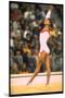 US Gymnast Ludmila Turishcheva Performing a Floor Exercise at the Summer Olympics-John Dominis-Mounted Premium Photographic Print