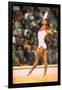 US Gymnast Ludmila Turishcheva Performing a Floor Exercise at the Summer Olympics-John Dominis-Framed Photographic Print