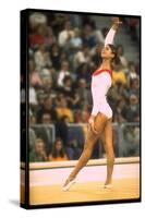 US Gymnast Ludmila Turishcheva Performing a Floor Exercise at the Summer Olympics-John Dominis-Stretched Canvas