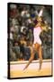 US Gymnast Ludmila Turishcheva Performing a Floor Exercise at the Summer Olympics-John Dominis-Stretched Canvas