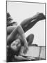 US Gymnast Muriel Davis Practicing at the National Gymnastic Clinic-Stan Wayman-Mounted Photographic Print