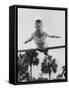 US Gymnast Muriel Davis Practicing at the National Gymnastic Clinic-Stan Wayman-Framed Stretched Canvas