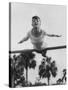 US Gymnast Muriel Davis Practicing at the National Gymnastic Clinic-Stan Wayman-Stretched Canvas