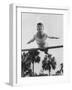 US Gymnast Muriel Davis Practicing at the National Gymnastic Clinic-Stan Wayman-Framed Photographic Print