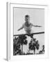 US Gymnast Muriel Davis Practicing at the National Gymnastic Clinic-Stan Wayman-Framed Photographic Print