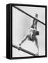 US Gymnast Muriel Davis Practicing at the National Gymnastic Clinic-Stan Wayman-Framed Stretched Canvas