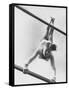 US Gymnast Muriel Davis Practicing at the National Gymnastic Clinic-Stan Wayman-Framed Stretched Canvas