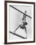 US Gymnast Muriel Davis Practicing at the National Gymnastic Clinic-Stan Wayman-Framed Photographic Print