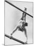 US Gymnast Muriel Davis Practicing at the National Gymnastic Clinic-Stan Wayman-Mounted Photographic Print