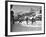 US Hockey Team Playing the Swiss at the Winter Olympics-null-Framed Photographic Print