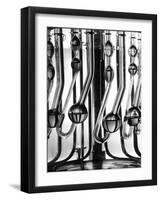 US Laboratory Equipment measuring traces of Radioactivity After Atomic Bomb Test in Bikini Lagoon-Fritz Goro-Framed Photographic Print