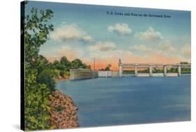 Us Locks and Dam on the Savannah River, 1943-null-Stretched Canvas