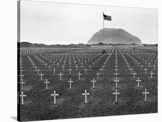 US Marine Cemetery on Iwo Jima-null-Stretched Canvas