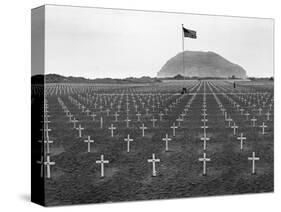 US Marine Cemetery on Iwo Jima-null-Stretched Canvas