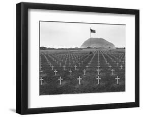 US Marine Cemetery on Iwo Jima-null-Framed Photographic Print